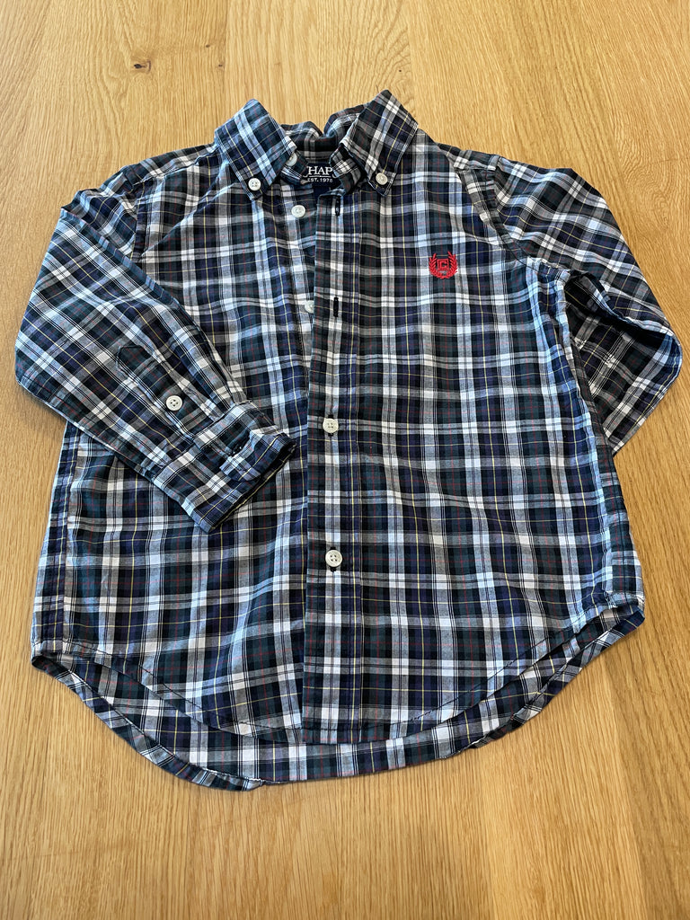 Chemise à carreaux noir