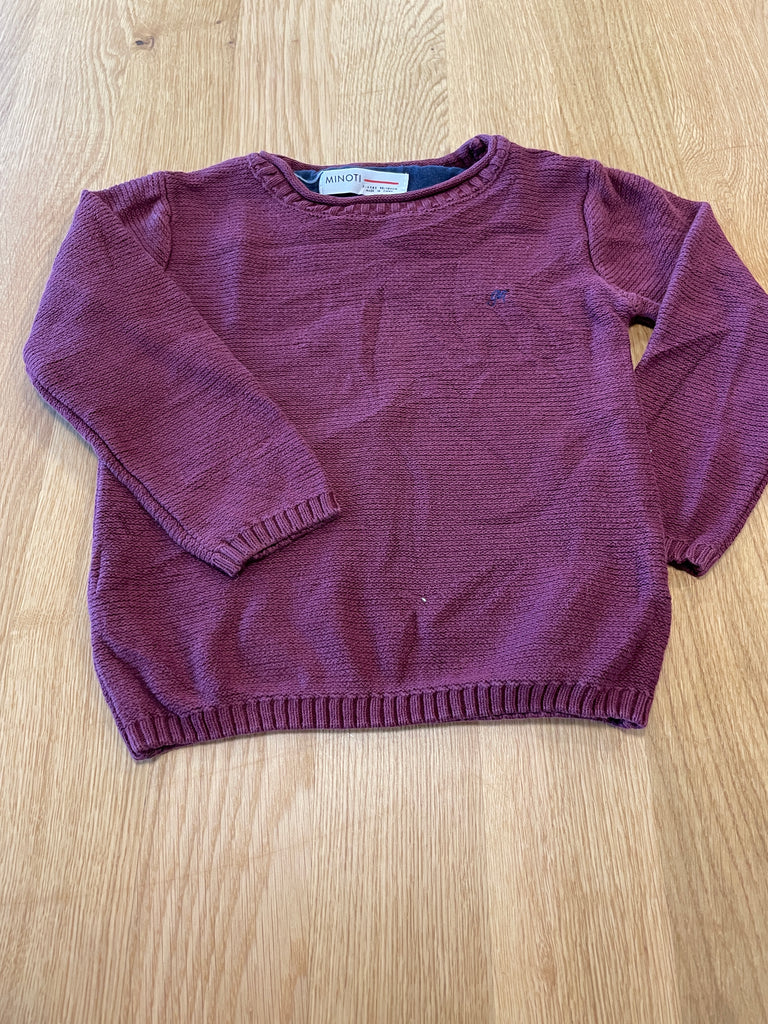 Pull tricot bordeaux