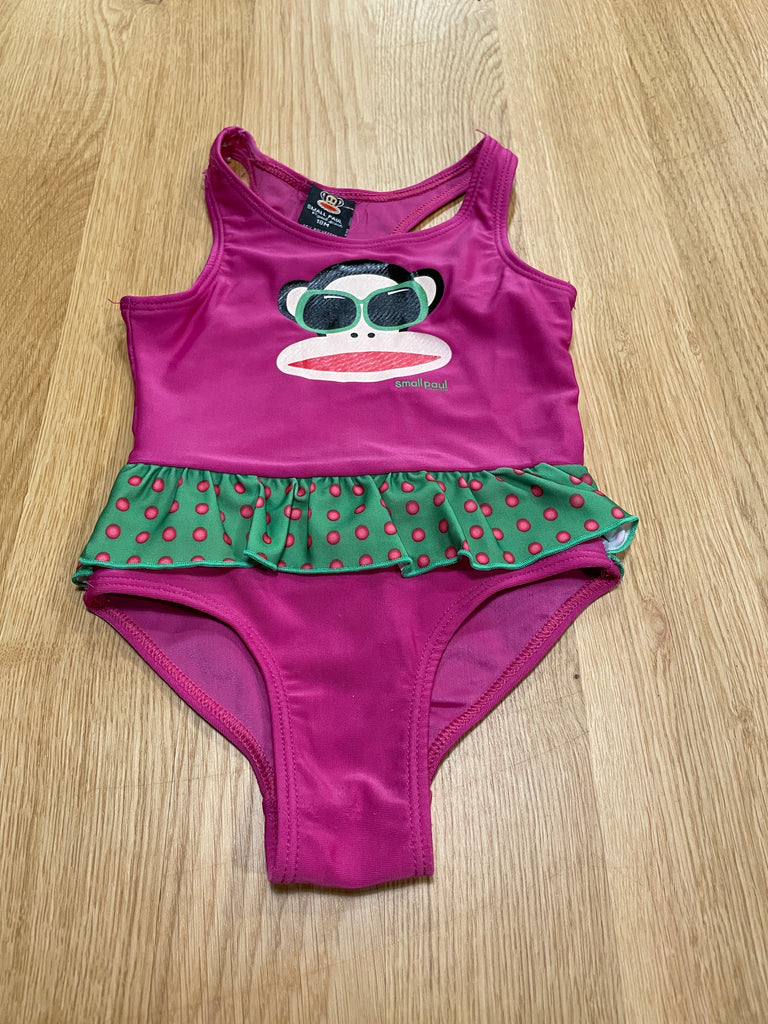 Maillot rose singe