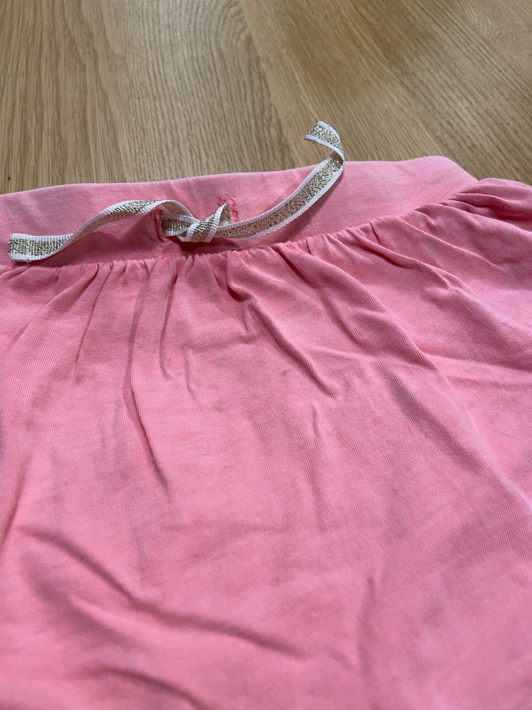 Jupe short rose neoud doré, - DECLASSÈ TACHÈE