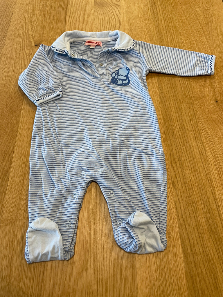 Pyjama bleu à rayures