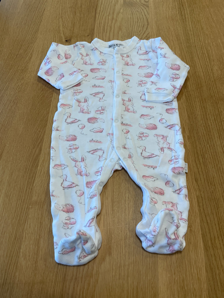 Pyjama dessin petits animaux roses