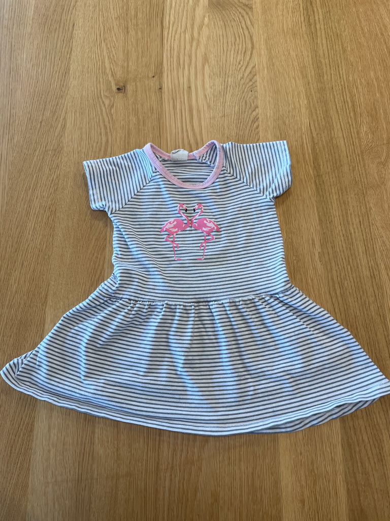 Robe à rayures motif flamands roses IMPARFAIT