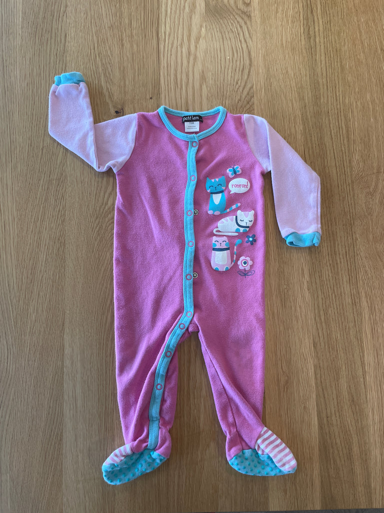 Pyjama rose avec illustration chatons PETIT LEM