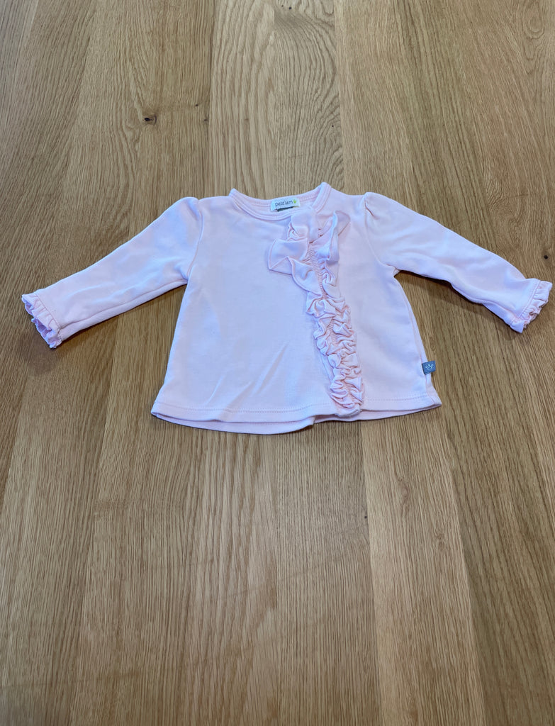 Chandail rose clair avec volants PETIT LEM