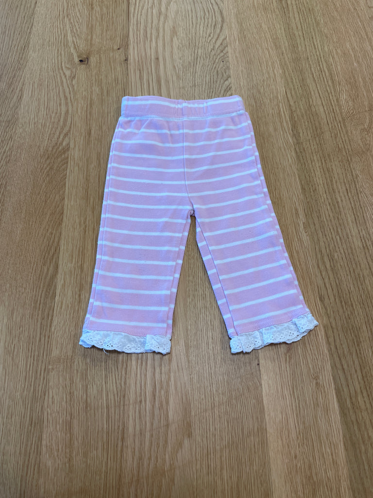 Legging avec volants dentelés