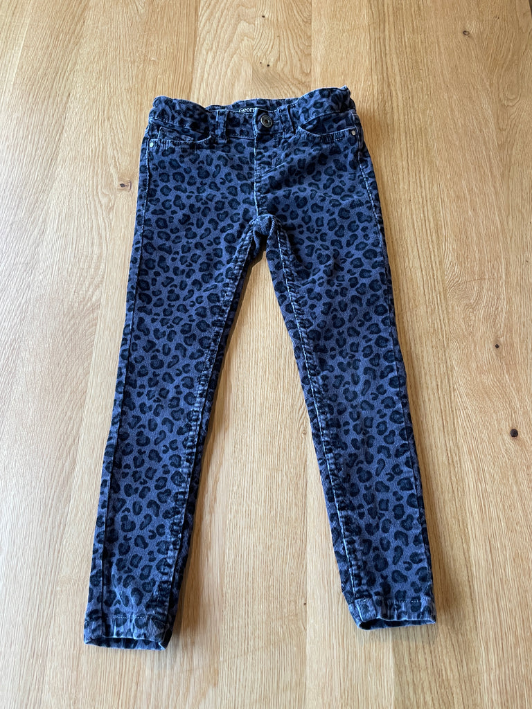 Pantalon à motifs léopard