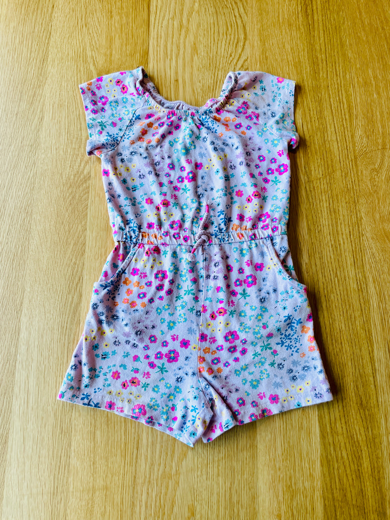Combishort à motif floral