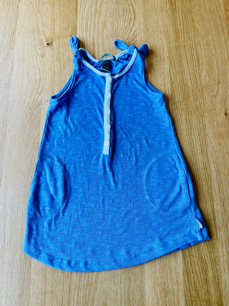 Robe sans manche bleu