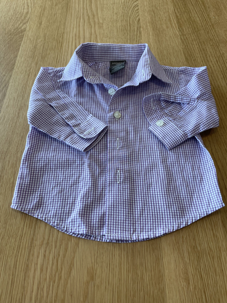 Chemise mauve carreaux