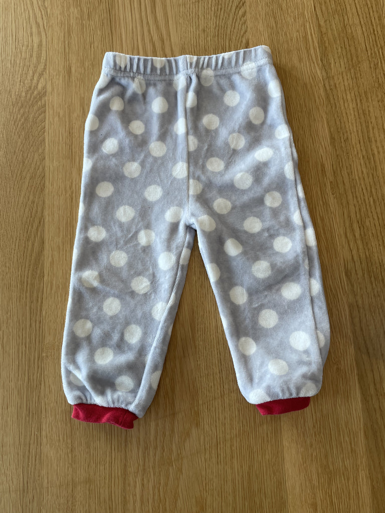 Pantalon pyjama point blanc