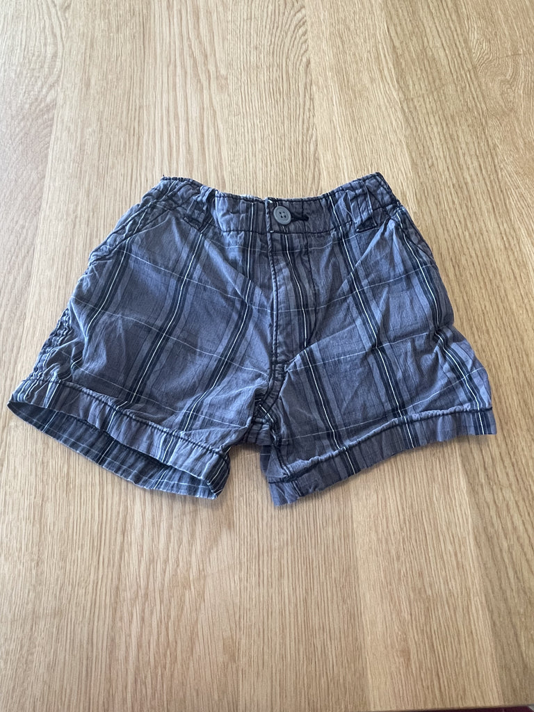 Short gris carreaux