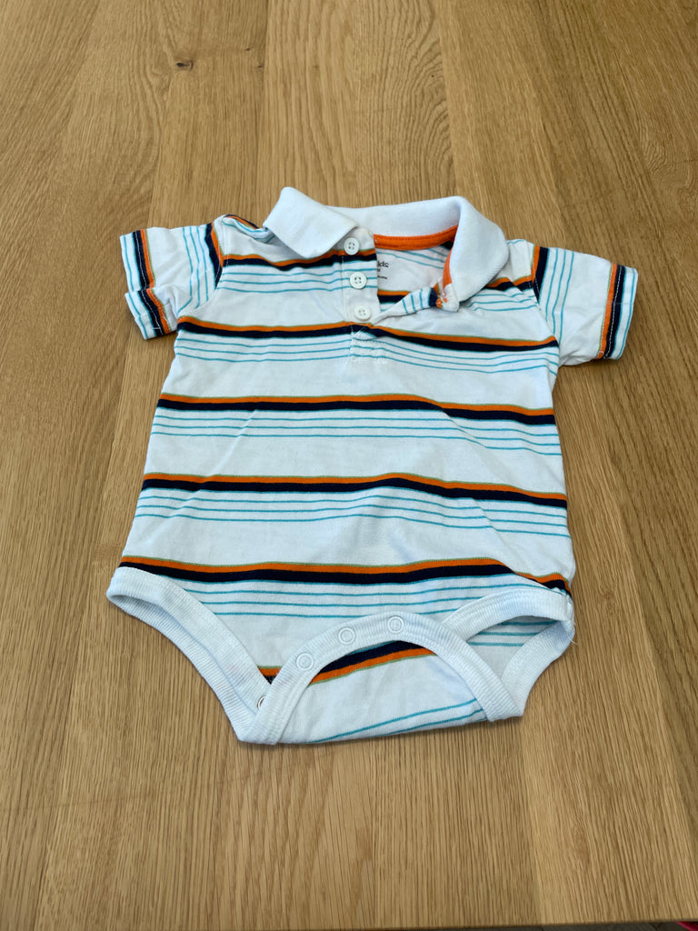 Cache-couche façon polo rayé