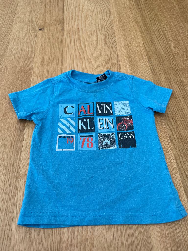 T Shirt bleu Calvin Klein